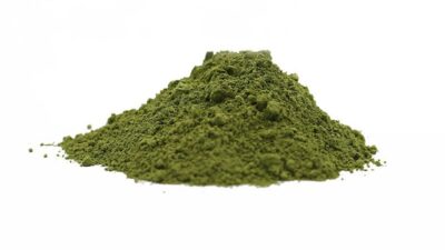 Erba di grano saraceno biologico in polvere