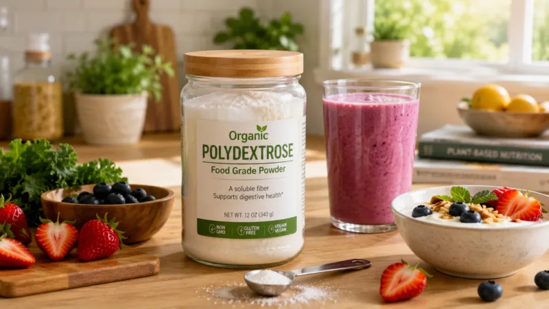 Polidestrosio, fibra New Star e prebiotici Organic Polydextrose Health Guide Gut Health, Blood Sugar, and Daily Usage Benefits