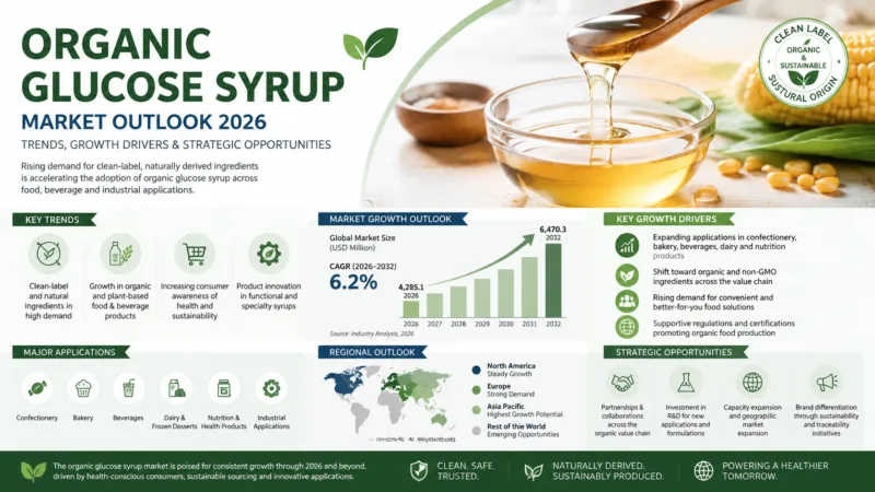 Prospettive Del Mercato Dello Sciroppo Di Glucosio Biologico 2026: Tendenze, Fattori Di Crescita E Opportunità Strategiche Organic Glucose Syrup Market Outlook 2026 Trends, Growth Drivers &Amp; Strategic Opportunities
