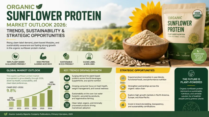 Prospettive Del Mercato Della Proteina Di Girasole Biologica 2026: Tendenze, Sostenibilità E Opportunità Strategiche Organic Sunflower Protein Market Outlook 2026 Trends, Sustainability &Amp; Strategic Opportunities