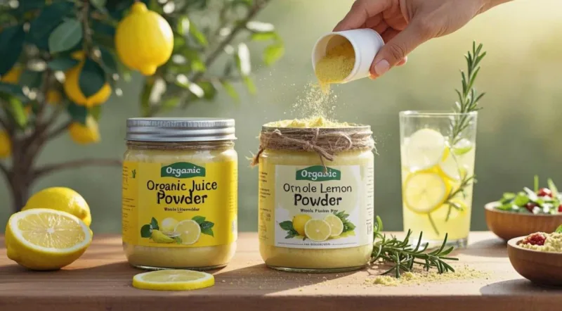 Polvere Di Succo Di Limone Biologica E Polvere Di Limone: Acidula, Versatile E Pura—La Tua Dose Quotidiana Di Sole In Un Barattolo Organic Lemon Juice Powder