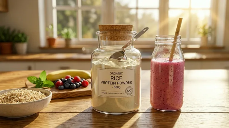 I Benefici Delle Proteine Di Riso Biologiche: Costruzione Muscolare, Gestione Del Peso E Nutrizione Vegetale Ipoallergenica Organic Rice Protein Benefits Muscle Building, Weight Management, And Hypoallergenic Plant Nutrition