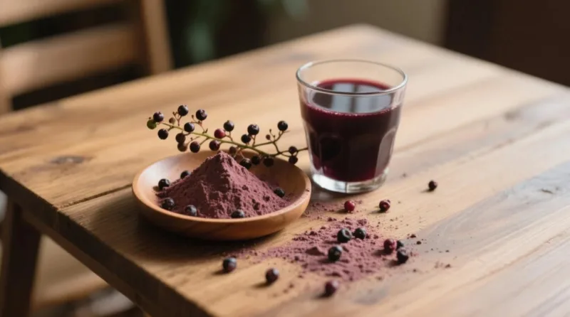 Guida All'Assunzione Giornaliera Di Sambuco: Benefici Immunitari E Consigli Per Un Uso Sicuro Organic Elderberry Juice Powder &Amp; Organic Elderberry Powder