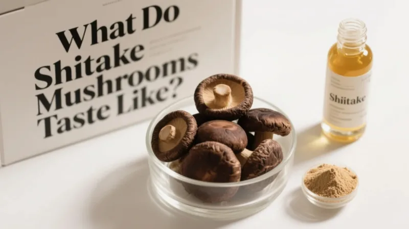 Che Sapore Hanno I Funghi Shiitake? I Segreti Del Sapore Della Polvere E Dell’Estratto Di Shiitake Biologico What Do Shiitake Mushrooms Taste Like