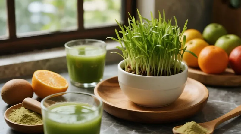 Alla Tua Routine Di Benessere Manca Questa Centrale Verde? Scopri La Polvere Di Erba Di Grano Biologica! Organic Wheatgrass Powder &Amp; Juice