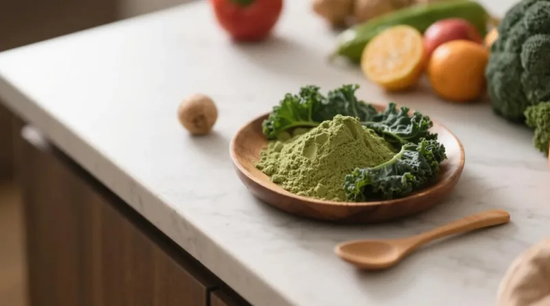 Desideri Una Carica Verde Quotidiana? La Polvere Di Cavolo Riccio Biologico È Il Tuo Nuovo Segreto Superfood? Organic Kale Powder