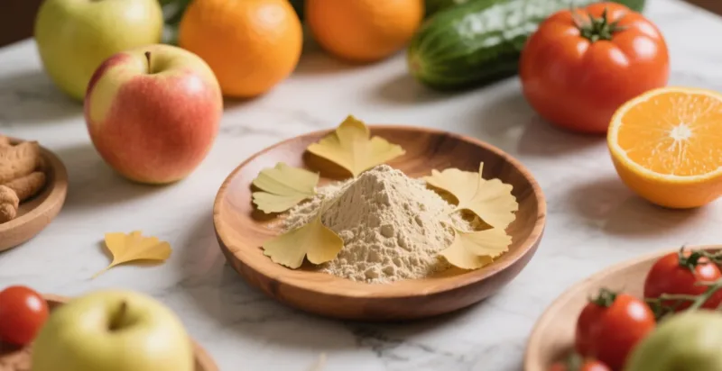 Polvere Di Estratto Di Ginkgo Per La Salute Del Cervello: Potenziamento Cognitivo Naturale Organic Ginkgo Extract Powder