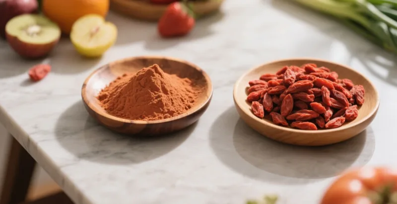 Perché Scegliere Le Bacche Di Goji Essiccate Biologiche Per Il Supporto Antiossidante Quotidiano? Organic Goji Powder &Amp; Berries