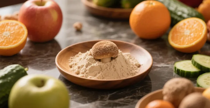 Polvere Di Criniera Di Leone Per La Salute Del Cervello: Supporto Cognitivo Naturale Organic Lion'S Mane Powder