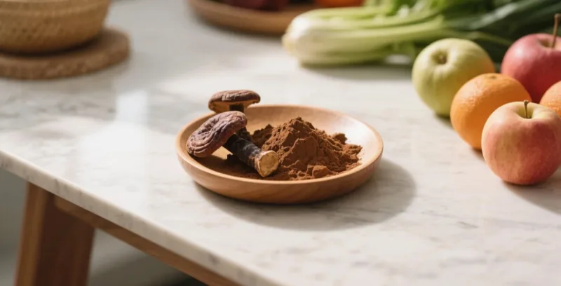 Estratto Di Reishi Per La Salute Immunitaria: Supporto Naturale Di Difesa Con Funghi Organic Reishi Mushroom Powder