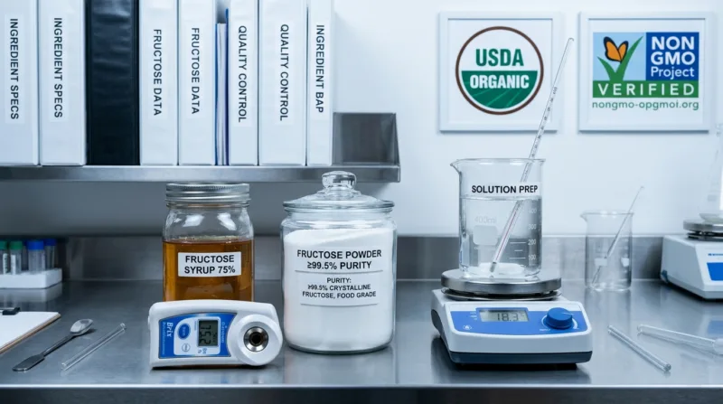 Sciroppo Di Fruttosio Biologico E Fruttosio Cristallino: Guida Tecnica Completa E Applicativa Per Formulatori Organic Fructose Syrup &Amp; Crystalline Fructose The Complete Technical &Amp; Application Guide For Formulators