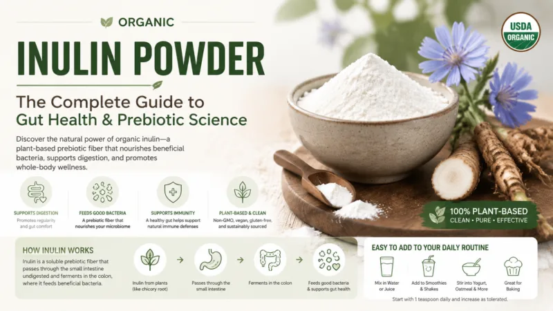 Polvere Di Inulina Biologica: La Guida Completa Alla Salute Dell'Intestino E Alla Scienza Dei Prebiotici Organic Inulin Powder The Complete Guide To Gut Health &Amp; Prebiotic Science
