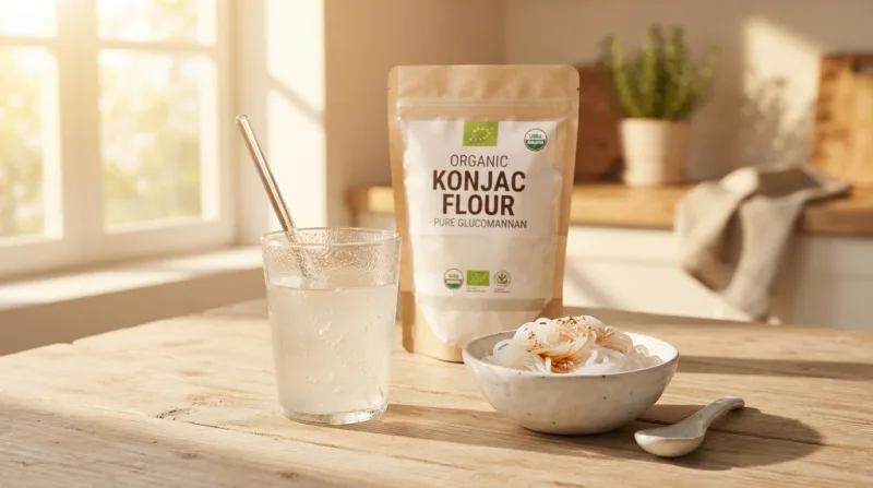 Farina Di Konjac Biologica: Digestione E Intestino Organic Konjac Flour Benefits Gut Health, Weight Management And Blood Sugar Support