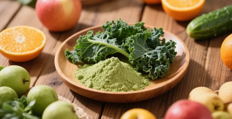 Il Polvere Di Cavolo Riccio Biologico È Il Miglior Superfood Per Uno Stile Di Vita Sano? Oragnic Kale Powder