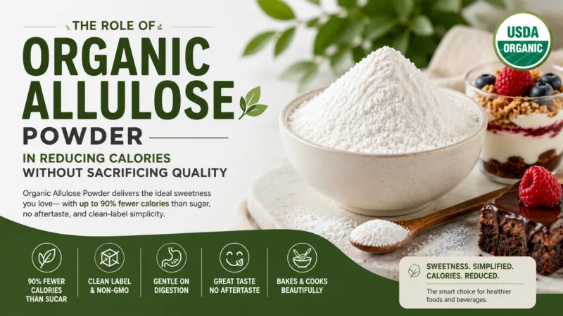 Il Ruolo Della Polvere Di Allulosio Biologico Nella Riduzione Delle Calorie Senza Sacrificare La Qualità The Role Of Organic Allulose Powder In Reducing Calories Without Sacrificing Quality