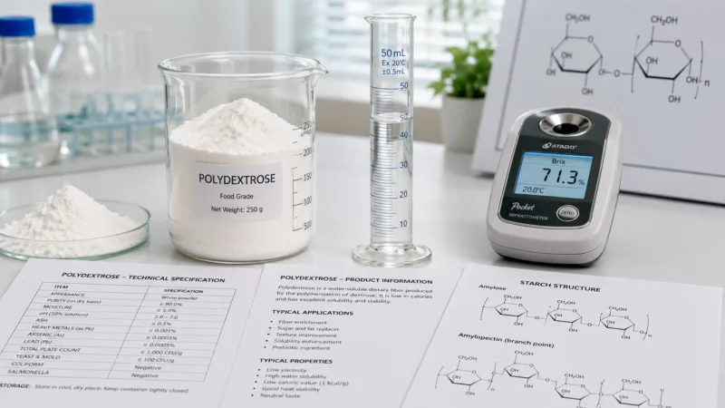 Cos'È Il Polidestrosio Biologico? – Guida Tecnica Completa Organic Polydextrose Technical Guide: Powder And Syrup Applications For Modern Food Formulation