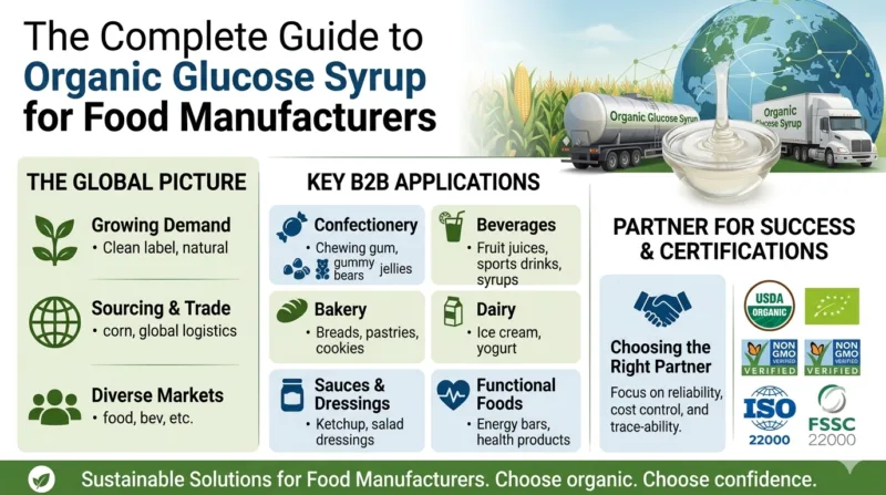 Sciroppo Di Glucosio Biologico – La Guida Completa Alle Applicazioni B2B Per I Produttori Alimentari Organic Glucose Syrup The Complete B2B Applications Guide For Food Manufacturers